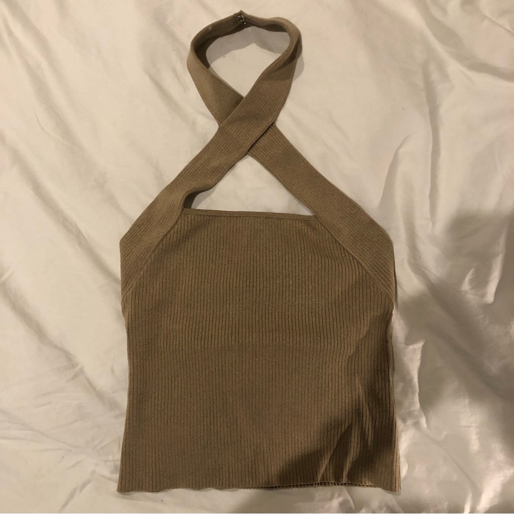 Intermix Iman Criss-Cross Halter Top